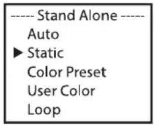 Cameo Root PAR IP - TRYB PRACY STATIC STAND-ALONE - 2