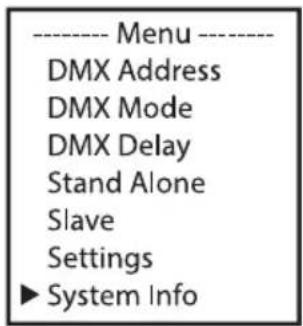 Cameo Root PAR IP - SYSTEMINFORMATIONEN (System Info) - 1