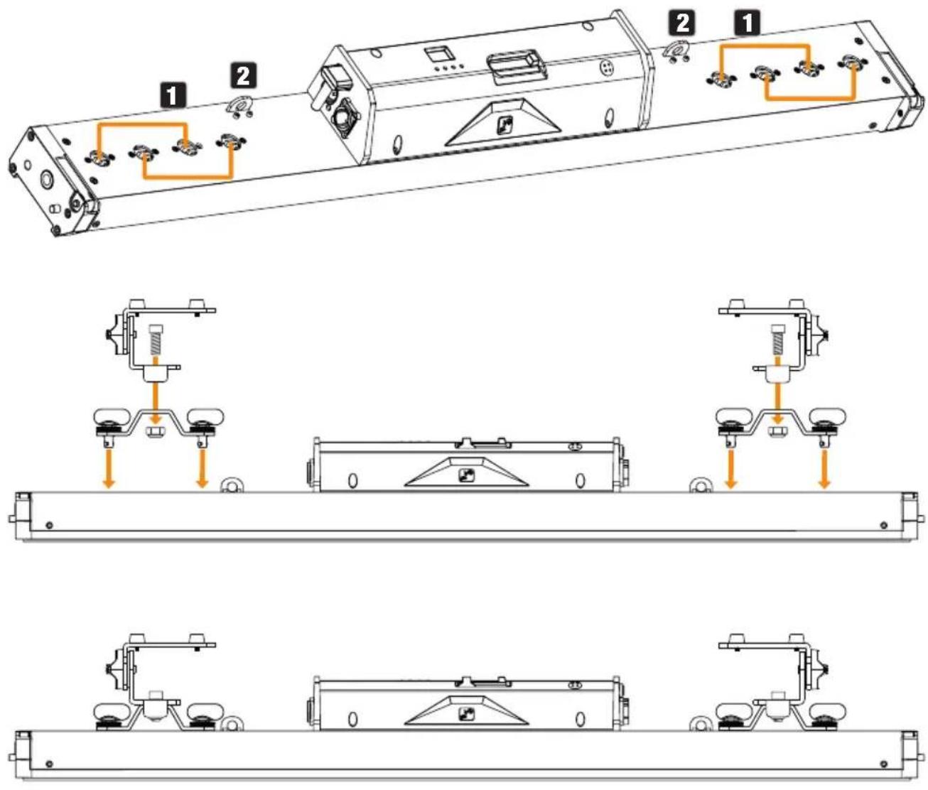 Cameo Root Bar SMD - Colocación de los pies - 2