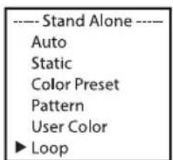 Cameo Root Bar SMD - MODALITÀ OPERATIVA STAND-ALONE "USER COLOR" - 6