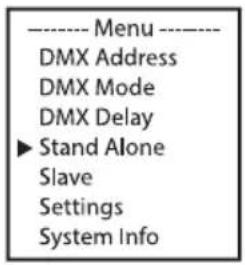 Cameo Root Bar SMD - MODE DE FONCTIONNEMENT AUTONOME COLOR PRESET - 1
