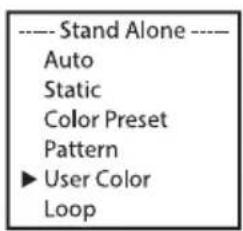 Cameo Root Bar SMD - TRYB PRACY STANDALONE USER COLOR - 2