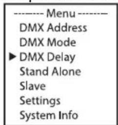 Cameo Root Bar SMD - OPÓŻNIENIA DMX - 1