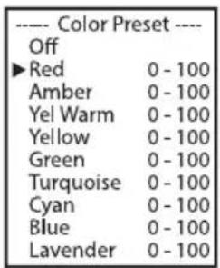 Cameo Root Bar SMD - MODE DE FONCTIONNEMENT AUTONOME COLOR PRESET - 3