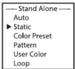 Cameo Root Bar SMD - MODO AUTÓNOMO ESTÁTICO (Stand alone - Static) - 2