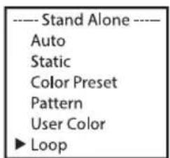 Cameo Root Bar SMD - MODO AUTÓNOMO LOOP (Stand alone - Loop) - 2