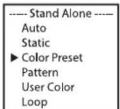 Cameo Root Bar SMD - STAND-ALONE-BETRIEBSART COLOR PRESET - 2
