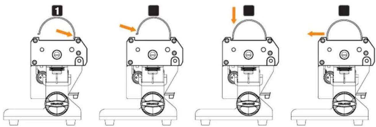 Cameo Root Bar SMD - Make sure that the edges of the neon tube filter are correctly positioned in the grooves so that the neon tube filter cannot fall out even when installed overhead! - 1