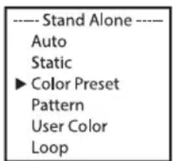 Cameo Root Bar SMD - MODALITÀ STAND-ALONE COLOR PRESET - 2
