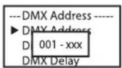 Cameo Root Battery - RéGLAGE DE L'ADRESSE DE DÉPART DMX (DMX Address) - 2