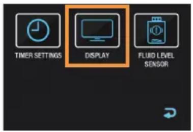 Cameo Instant Hazer 1400 G2 - IMPOSTAZIONI DEL DISPLAY - 2