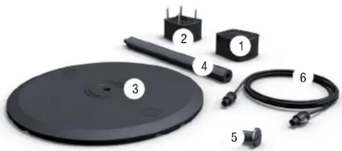 LD Systems MAUI G2 SPS - Set di piedini per le colonne degli altoparlanti MAUI11G2 e MAUI28G2 - 1