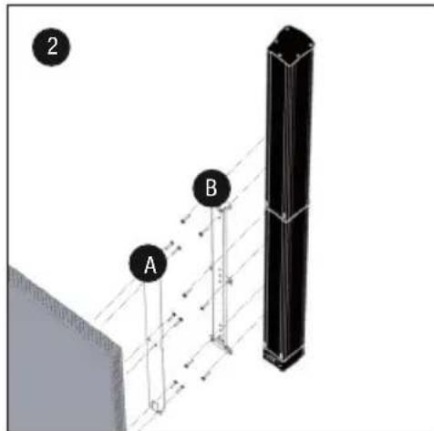 LD Systems MAUI G2 SPS - WANDMONTAGE LDMG2IK1 - 2
