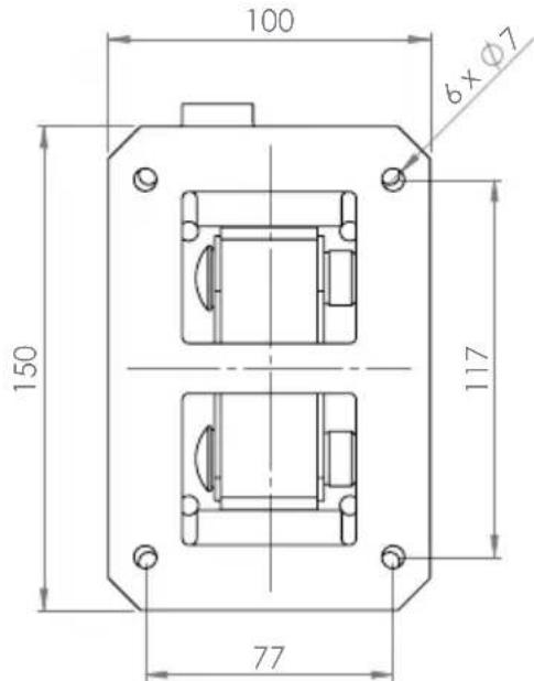 LD Systems MAUI G2 SPS - ABMESSAGENG MONTAGEPLATTE - 1