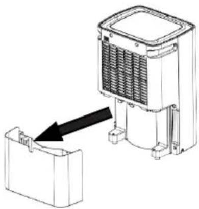 Klarstein CircleDry Smart - Utilización del depósito de agua - 1