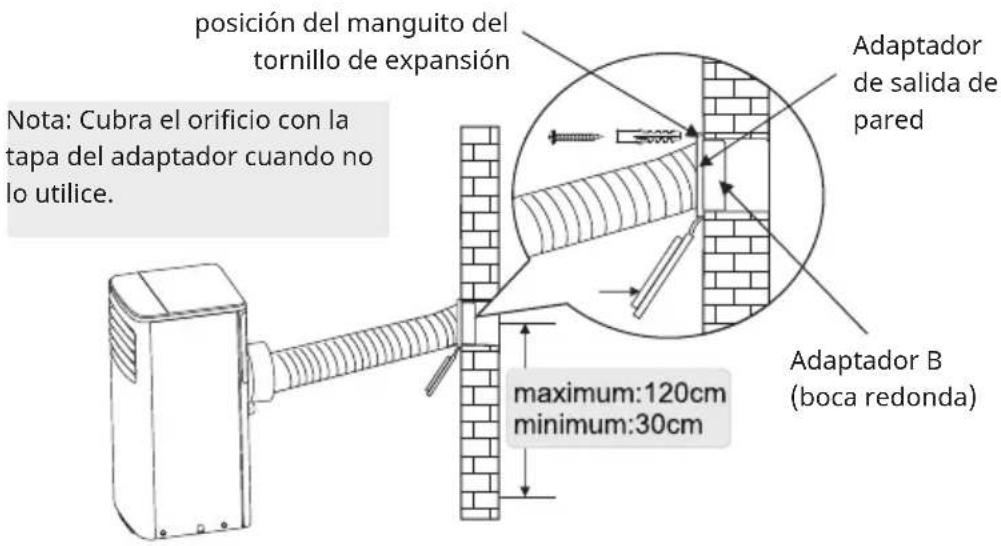 Klarstein Aero Ring Smart - Instalar el tubo de escape en la ventana - 1