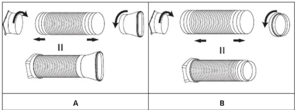 Klarstein Aero Ring Smart - Instructions de montage du conduit - 1