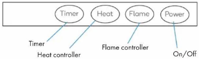 Klarstein Studio Light & Fire 1 Smart - CONTRIL PANEL - 1