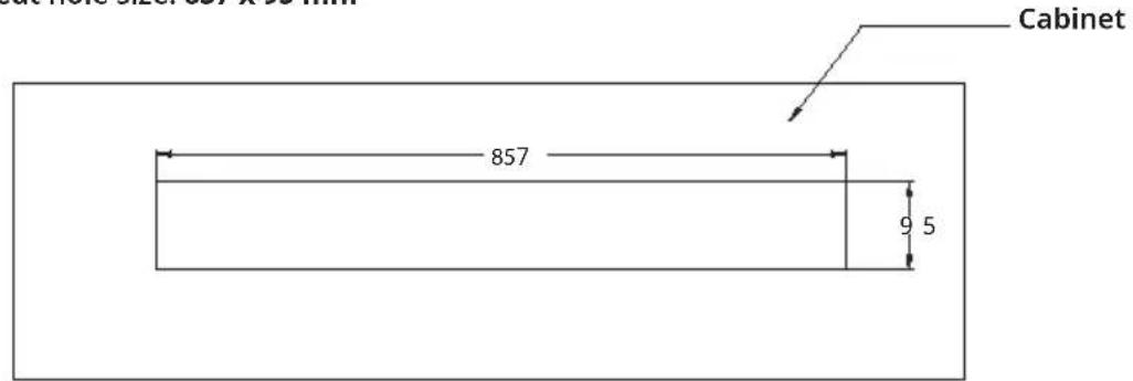 Klarstein Victoria Downdraft - Installation dimensions - 4