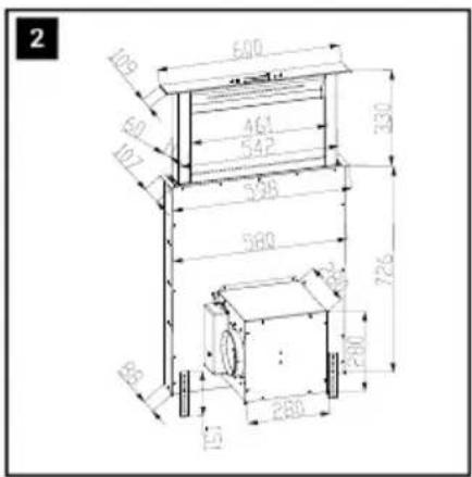 Klarstein Victoria Downdraft - Installation dimensions - 6