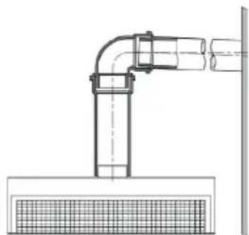 Klarstein Victoria Downdraft - Exhaust air pipe - 3