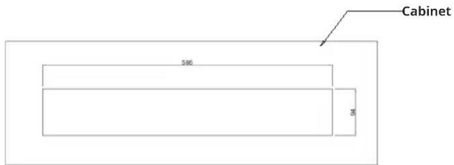 Klarstein Victoria Downdraft - Installation dimensions - 3