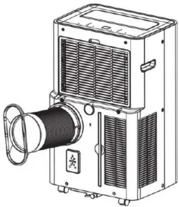 Klarstein AireLux Smart - Fissare il tubo di scarico - 5