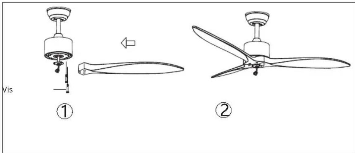 Klarstein Sky Breeze Smart - Assemblage des pales - 1