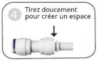 Klarstein PuraFina - Déconnexion et connexion du tube PE et du raccord rapide - 4