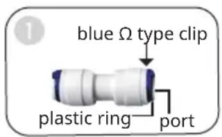 Klarstein PuraFina - Disconnect and connect of PE pipe and quick connector - 1
