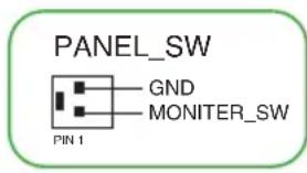 ASUS PRO H610T-CSM - Connecteur de désactivation de l'écran - 1