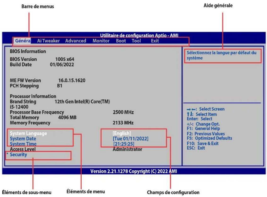 ASUS PRO H610T-CSM - Accéder au BIOS après le POST - 3