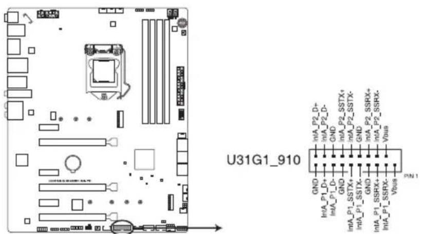 ASUS ROG Maximus XI Hero - Connecteur USB 3.1 Gen 1 (20-1 pin U31G1\_910) - 1
