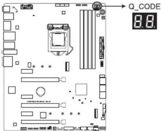 ASUS ROG Maximus XI Hero - Témoins Q-Code - 1