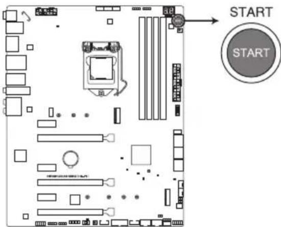 ASUS ROG Maximus XI Hero - Bouton de mise sous tension (START) - 1
