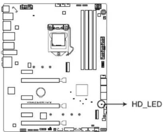 ASUS ROG Maximus XI Hero - Témoin d'activité du disque dur (HD\_LED) - 1