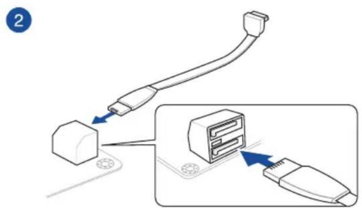ASUS ROG Maximus XI Code - Connexion de périphériques SATA - 2