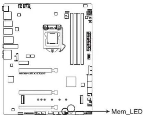 ASUS ROG Maximus XI Code - Voyant mémoire (Mem\_LED) - 1