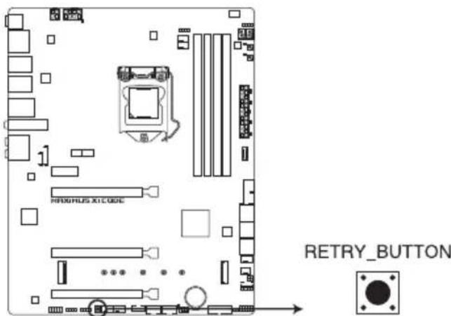 ASUS ROG Maximus XI Code - Bouton ReTry (RETRY\_BUTTON) - 1