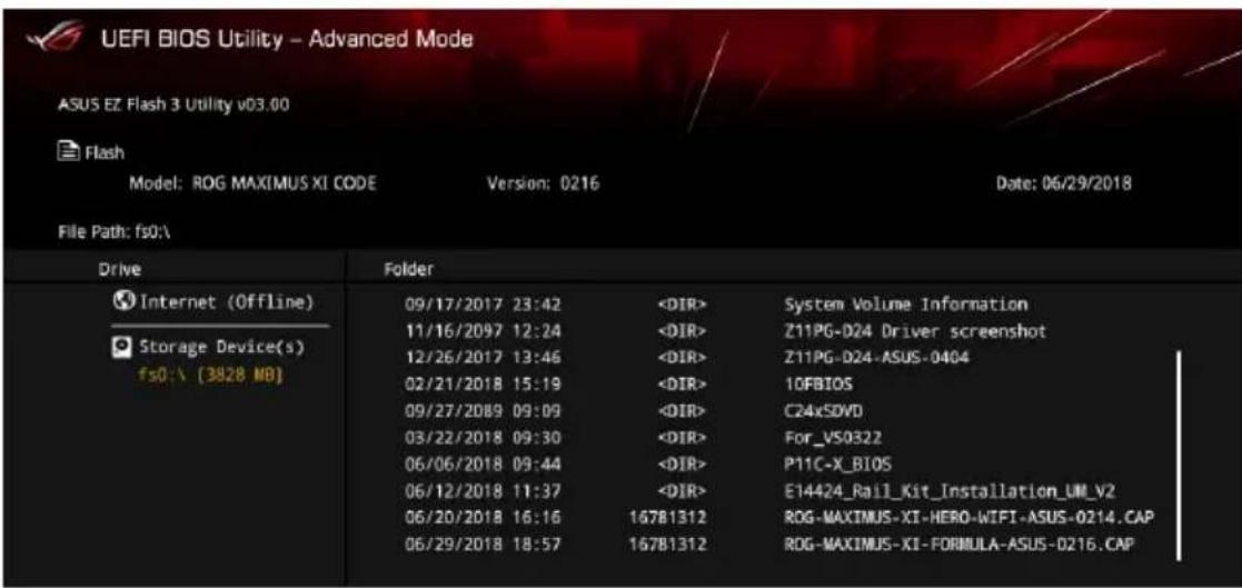 ASUS ROG Maximus XI Code - Pour mettre à jour le BIOS par USB : - 2