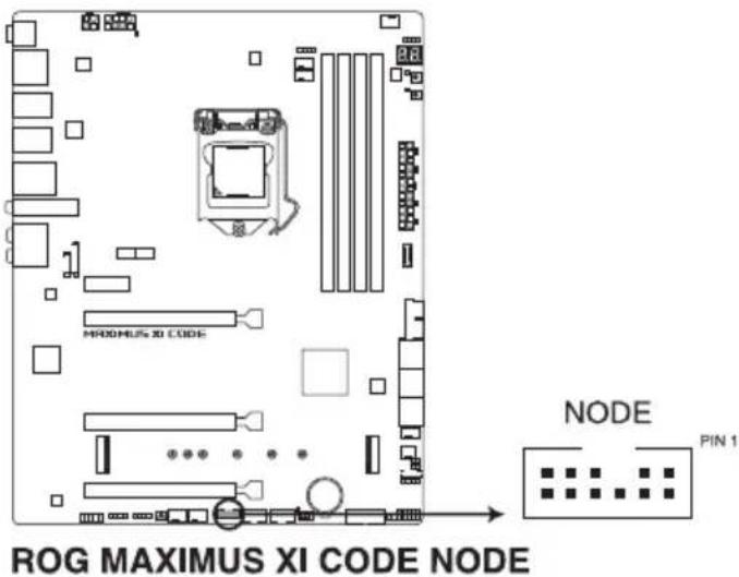 ASUS ROG Maximus XI Code - Connecteur Node (12-1 pin NODE) - 1