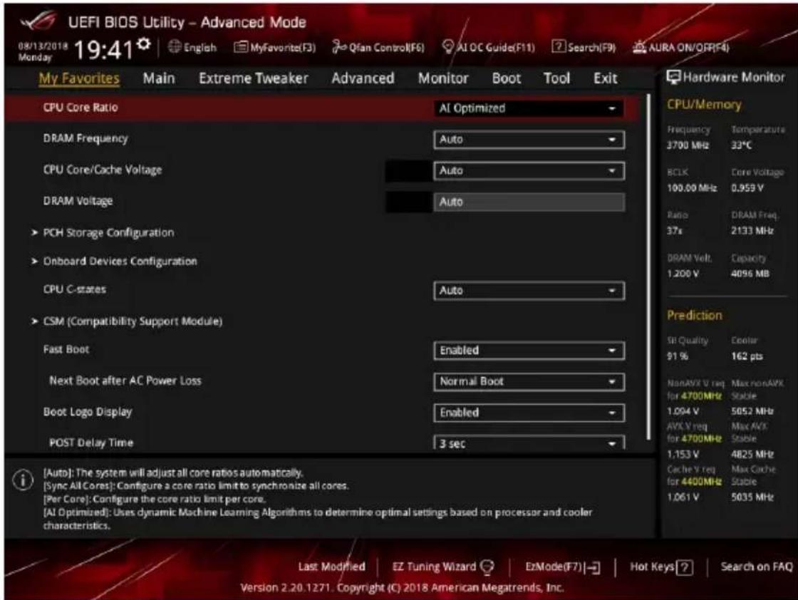 ASUS ROG Maximus XI Code - My Favorites (Favoris) - 1