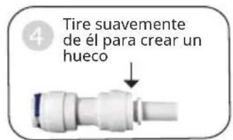 Klarstein PureLine - Separar y conectar el tubo PE y el acoplamiento rápido. - 4