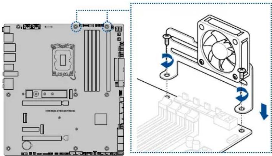 ASUS ROG Maximus Z790 Extreme - Installation du kit de refroidissement supplémentaire Pour installer le support pour ventilateur DDR5 - 2