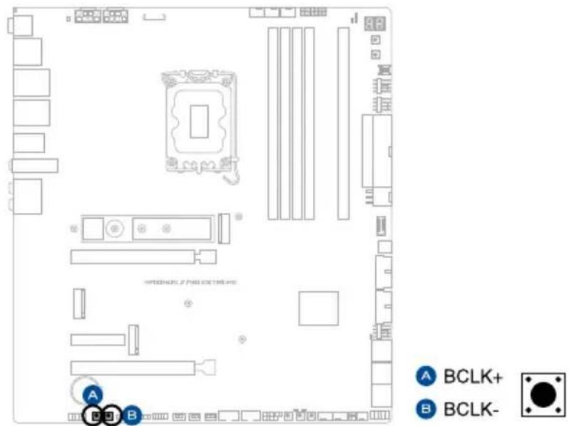 ASUS ROG Maximus Z790 Extreme - Boutons BCLK - 1