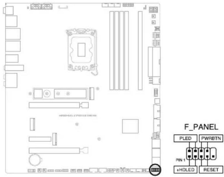 ASUS ROG Maximus Z790 Extreme - Connecteur panneau système - 1