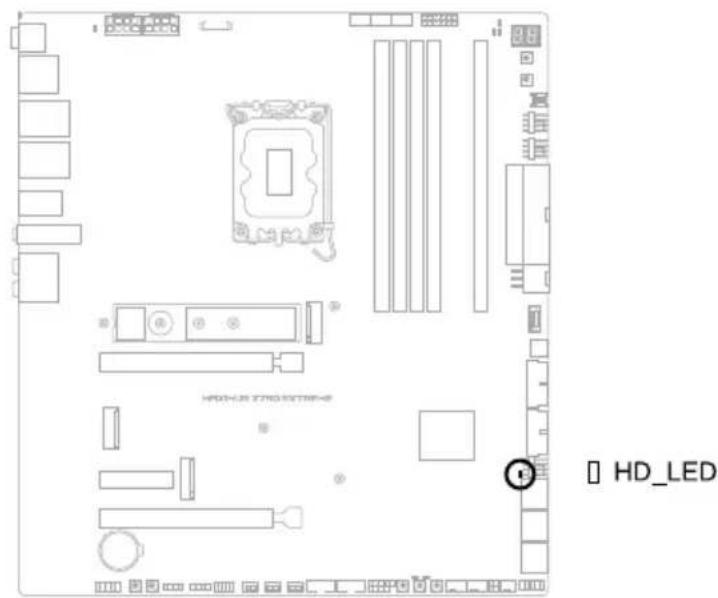 ASUS ROG Maximus Z790 Extreme - LED d'activité du périphérique de stockage - 1