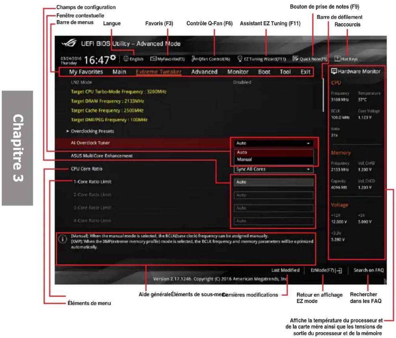 ASUS ROG Rampage V Edition 10 - Advanced Mode (Mode avancé) - 2