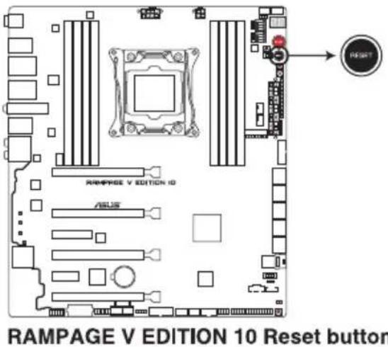 ASUS ROG Rampage V Edition 10 - Bouton de réinitialisation - 1