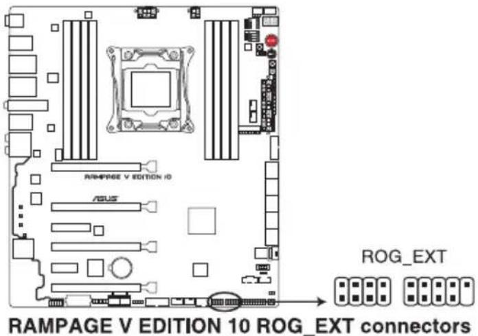 ASUS ROG Rampage V Edition 10 - Connecteur d'extension ROG (18-1 pin ROG\_EXT) - 1